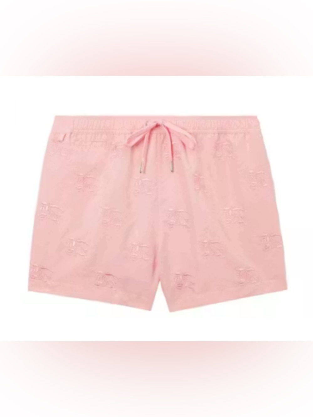 $550 burberry EKD motif embroidered pink swim  trunks Rare